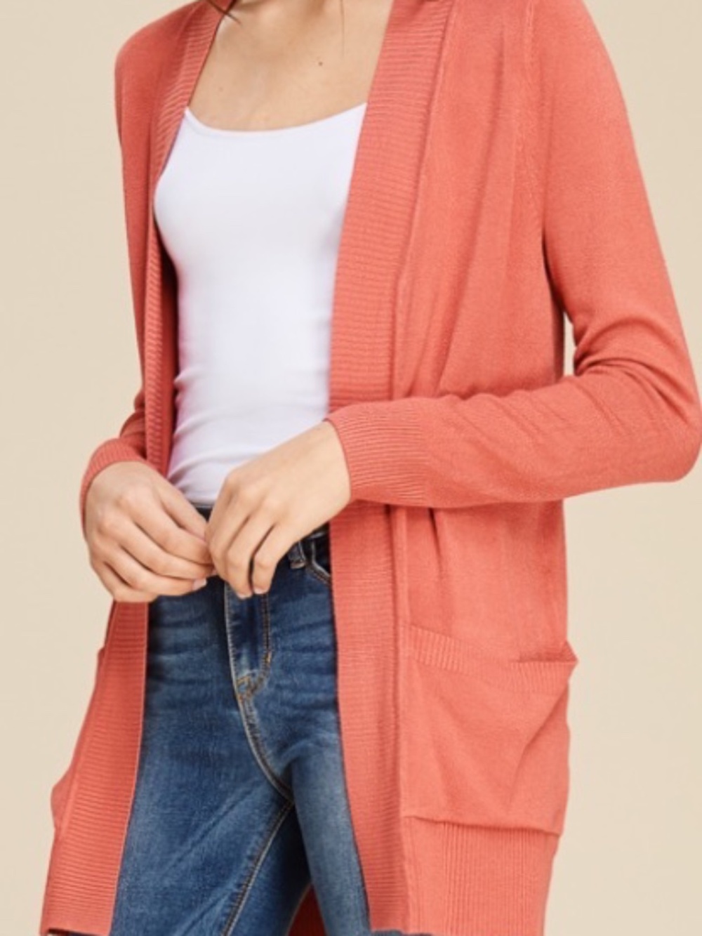 NWT Staccato S M Coral cardigan